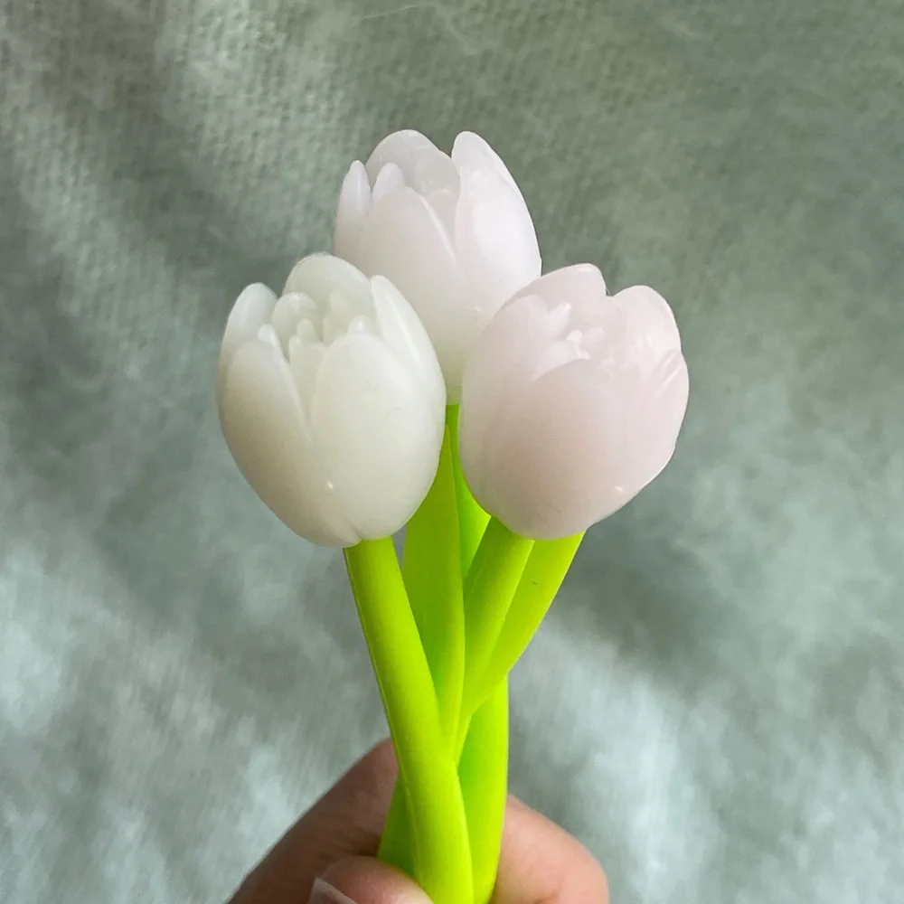 Multicolor Set-of-Three Color Changing Tulip Pens NEW Bundle Gift Present Flower